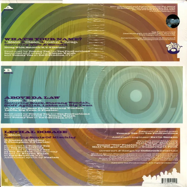 Album cover for What's Your Name? / Above Da Law / Lethal Dosage by Tommy Tee