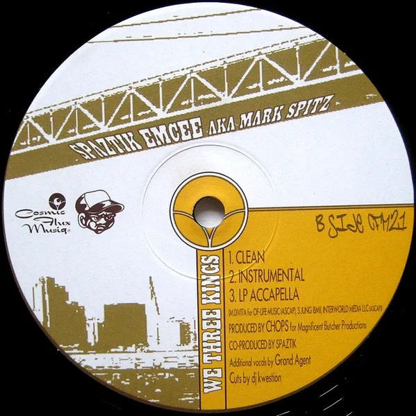 Album cover for Run Of The Mill (Remix) / We Three Kings by Spaztik MC AKA Mark Spitz