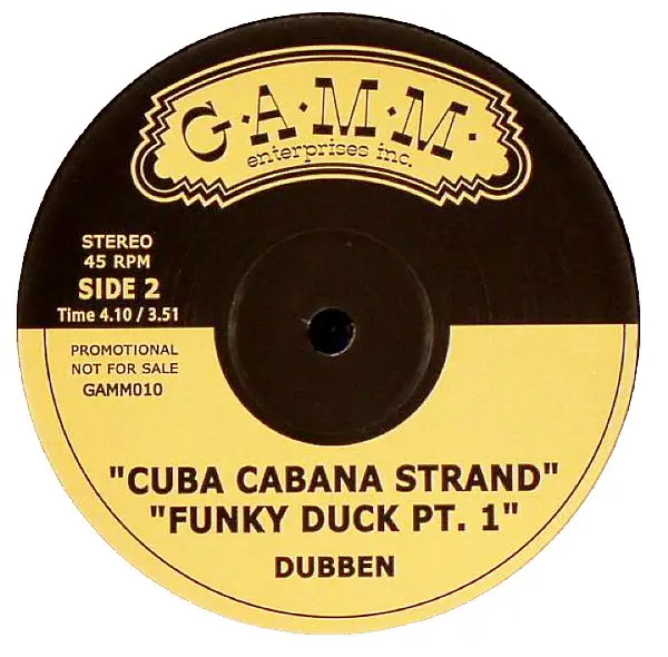 Dubben - Rainha Do Dub, Electronic, Latin, Reggae, Dub, Latin, 2004 - G.A.M.M., Sweden, Vinyl 1x 12", 45 RPM, Promo, Stereo