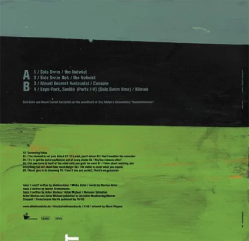 Album cover for Solo Swim by Notwist, The / Console / Klimek