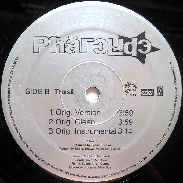 Pharcyde, The - Trust, Hip Hop, 2000 - Edel America Records, US, Vinyl 1x 12", Single