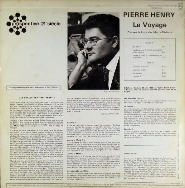Pierre Henry - Le Voyage (D'Après Le Livre Des Morts Tibétain), Classical, Electronic, Experimental, Musique Concrète, 1967 -