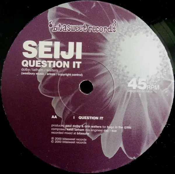 Seiji - Second Nature, Electronic, Future Jazz, 2000 - Bitasweet, UK, Vinyl 1x 12"