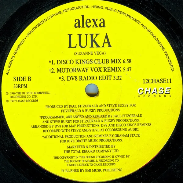 Album cover for Luka by Alexa