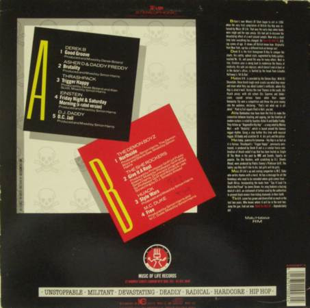 Various - Hard As Hell 3, Hip Hop, Britcore, Ragga HipHop, 1988 - Music Of Life, UK, Vinyl 1x LP, Compilation