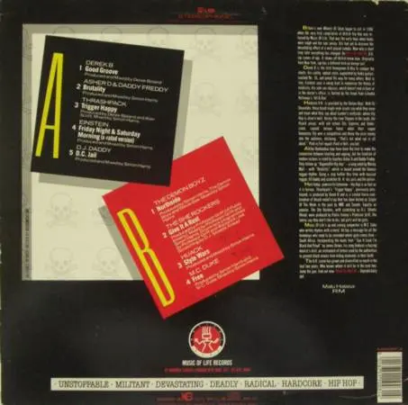 Various - Hard As Hell 3, Hip Hop, Britcore, Ragga HipHop, 1988 - Music Of Life, UK, Vinyl 1x LP, Compilation