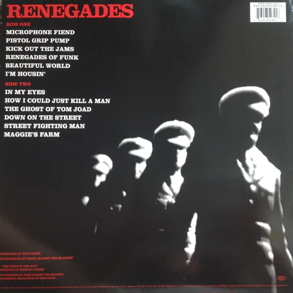Album cover for Renegades by Rage Against The Machine