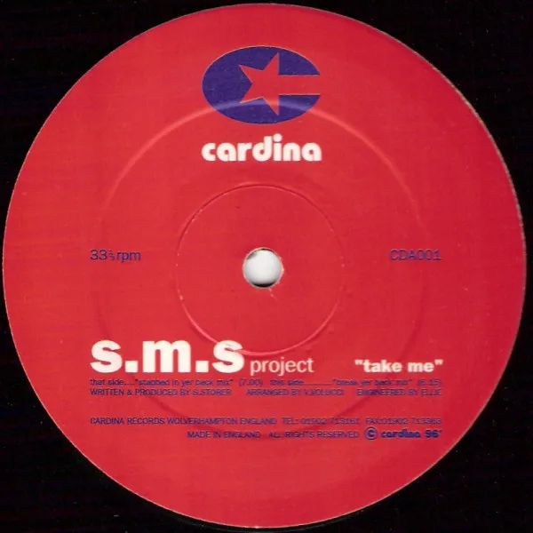 Album cover for Take Me by S.M.S. Project