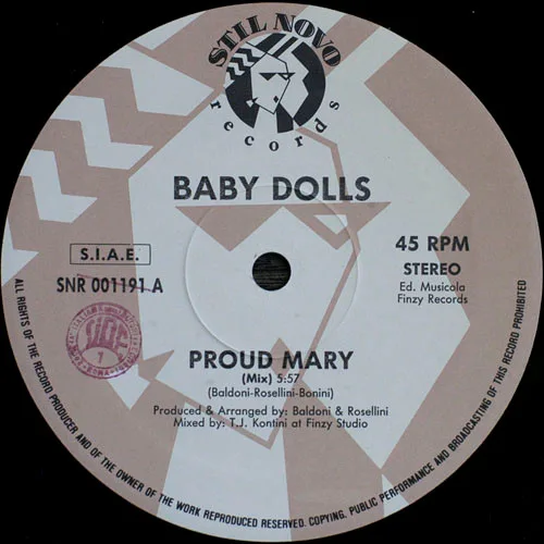 Album cover for Proud Mary by Baby Dolls
