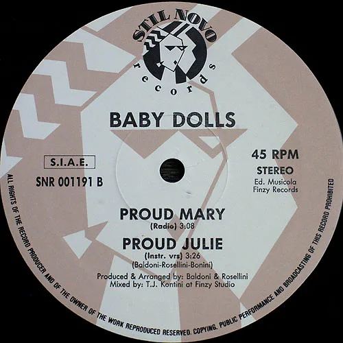 Album cover for Proud Mary by Baby Dolls