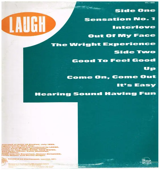 Laugh - Sensation Number One, Rock, Indie Rock, 1988 - Possum Records, Australia, Vinyl 1x LP, Album