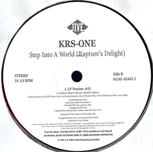 Album cover for Step Into A World (Rapture's Delight) by KRS-One