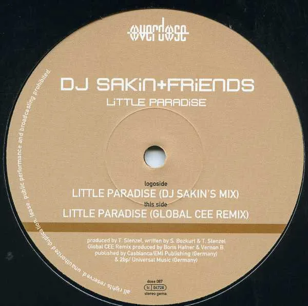 Album cover for Little Paradise by DJ Sakin & Friends