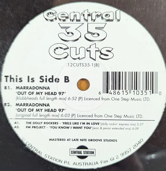 Album cover for Central Cuts 35 by PM Project / Dolly Rockers, The / Marradonna