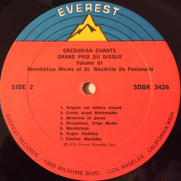 Chœur Des Moines De L'Abbaye St Wandrille - Gregorian Chants - Grand Prix Du Disque (Volume III), Classical, Folk, World, & C