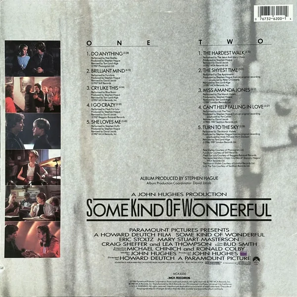 Album cover for Some Kind Of Wonderful (Music From The Motion Picture Soundtrack) by Various