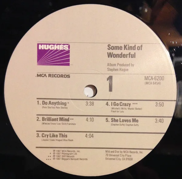 Album cover for Some Kind Of Wonderful (Music From The Motion Picture Soundtrack) by Various