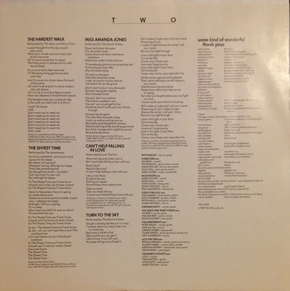 Album cover for Some Kind Of Wonderful (Music From The Motion Picture Soundtrack) by Various