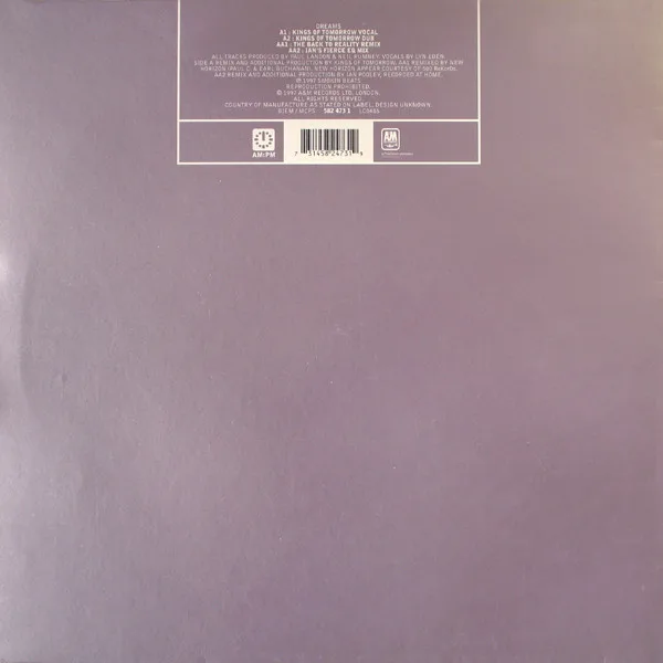 Album cover for Dreams by Smokin Beats Featuring Lynn Eden