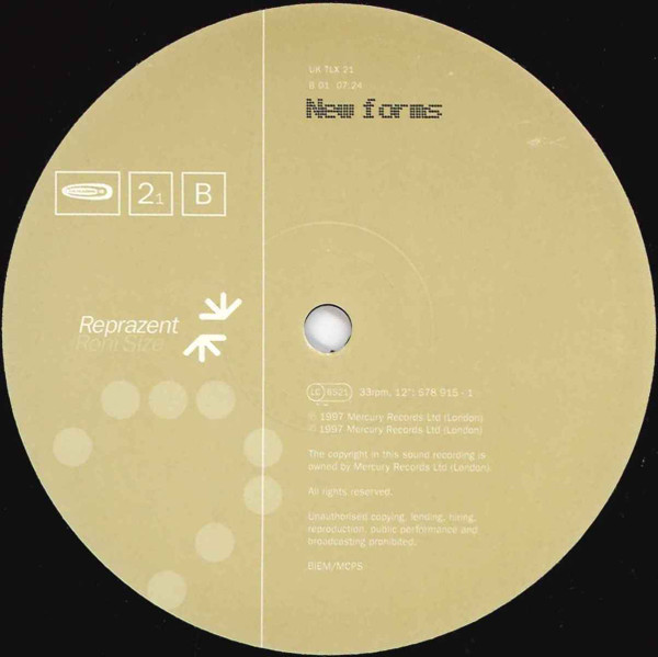 Roni Size / Reprazent - Share The Fall, Electronic, Drum n Bass, 1997 - Talkin' Loud, UK, Vinyl 1x 12", 33 ⅓ RPM 2₁
