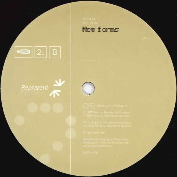 Roni Size / Reprazent - Share The Fall, Electronic, Drum n Bass, 1997 - Talkin' Loud, UK, Vinyl 1x 12", 33 ⅓ RPM 2₁