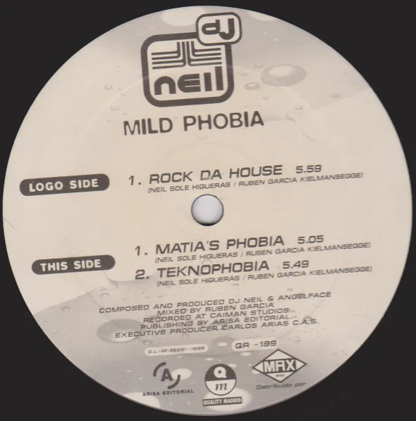 Album cover for Mild Phobia by DJ Neil