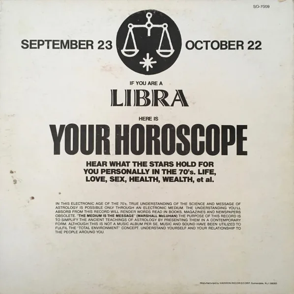 Album cover for The Fortunes Of Libra September 23 - October 22 by Melvin J. Gunton & Brian Skinner (4)