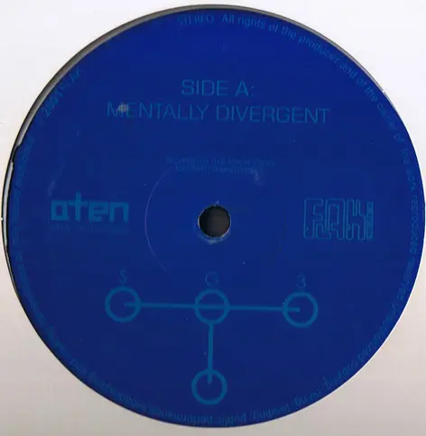 SG3 - Mentally Divergent, Electronic, Techno, 2001 - Flak Records, Japan, Vinyl 1x 12"