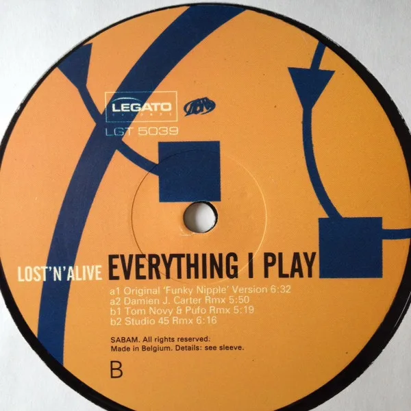 Album cover for Everything I Play by Lost 'N' Alive