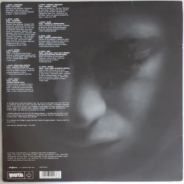 Hefner - Reworks, Electronic, Downtempo, Future Jazz, 2002 - Inertia Records, UK, Vinyl 2x LP, Compilation