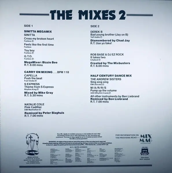 Various - May 88 Mixes 2, Electronic, Funk / Soul, Hip Hop, Disco, Downtempo, Pop Rap, Soul, 1988 - DMC, UK, Vinyl 1x LP, Com