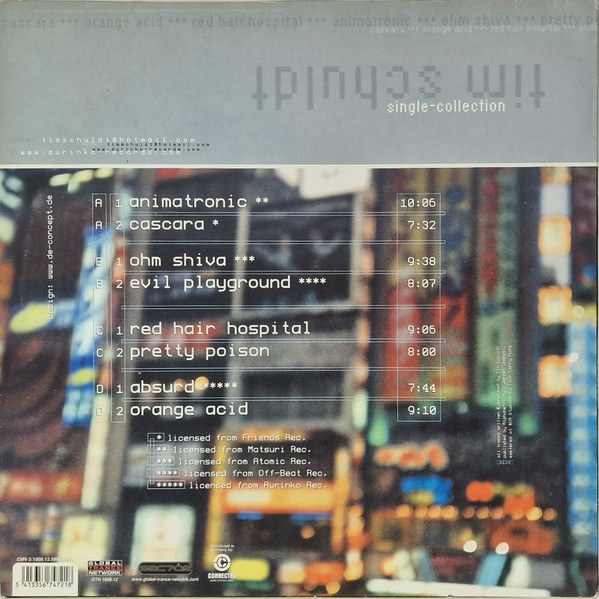 Tim Schuldt - Single-Collection, Electronic, Goa Trance, Industrial, Psy-Trance, 2000 - GTN (Global Trance Network), Sector, 