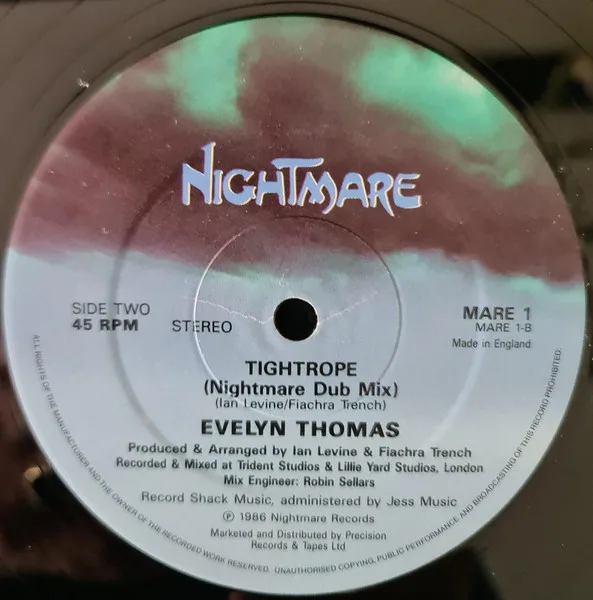 Album cover for Tightrope by Evelyn Thomas