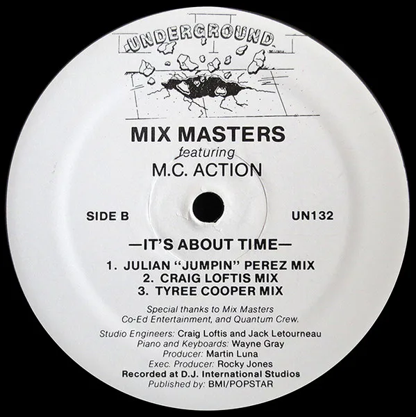 Album cover for It's About Time by Mix Masters Featuring MC Action