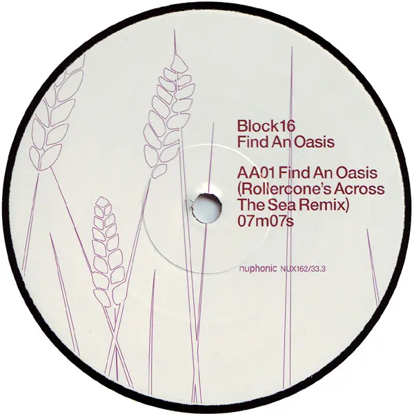 Block 16 Featuring Jhelisa - Find An Oasis, Electronic, Latin, Deep House, Future Jazz, Latin Jazz, 2001 - Nuphonic, UK, Viny