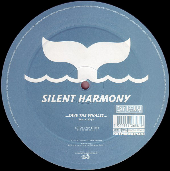 Album cover for Save The Whales by Silent Harmony