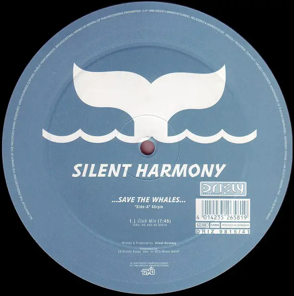 Album cover for Save The Whales by Silent Harmony