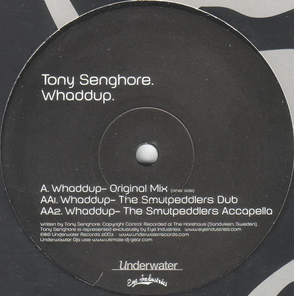 Album cover for Whaddup by Tony Senghore