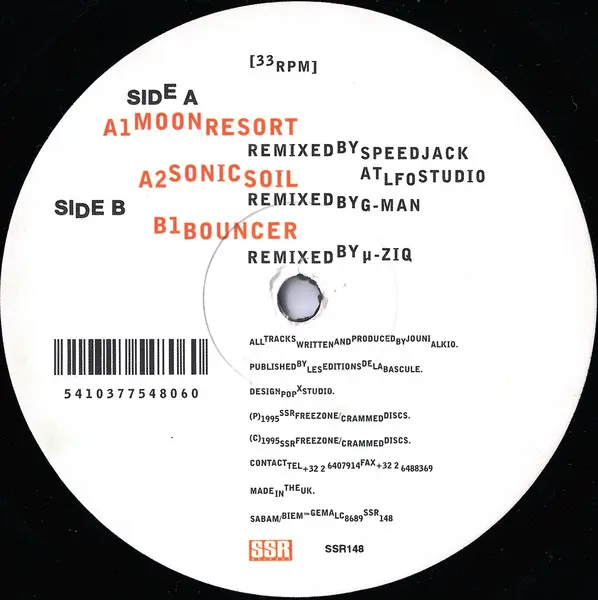 Aural Expansion - [Remixes Vol. 2], Electronic, Experimental, Minimal, Techno, 1995 - SSR Records, Belgium, Vinyl 1x 12", 33 