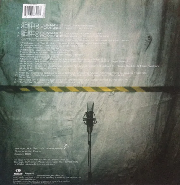 Album cover for Ghetto Romance by Damage