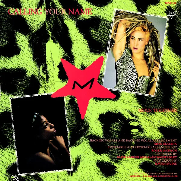 Album cover for Calling Your Name by Marilyn