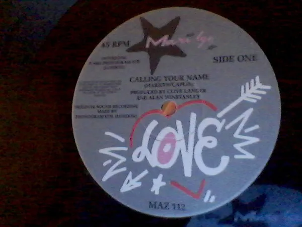 Album cover for Calling Your Name by Marilyn