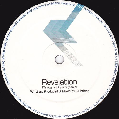 Klubfilter - Revelation, Electronic, Progressive House, Tech House, 2003 - Royal Flush Records, France, Vinyl 1x 12"