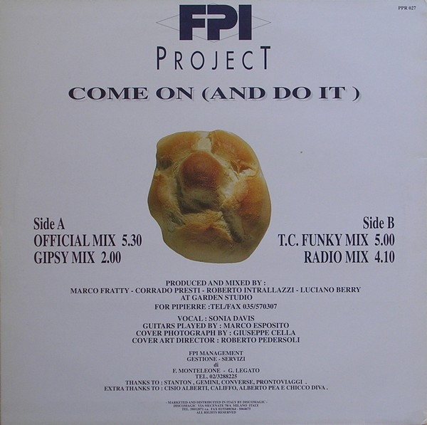 Album cover for Come On (And Do It) by FPI Project