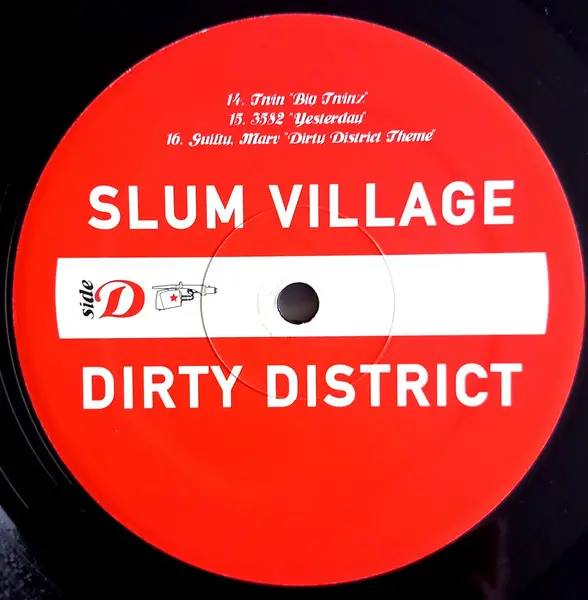 Slum Village - Dirty District, Hip Hop, Conscious, 2002 - Sequence Records, US, Vinyl 2x LP, Compilation Non-mixed