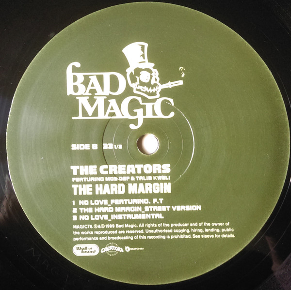 Creators, The Featuring Mos Def & Talib Kweli - The Hard Margin, Hip Hop, 1999 - Bad Magic, UK, Vinyl 1x 12", 33 ⅓ RPM