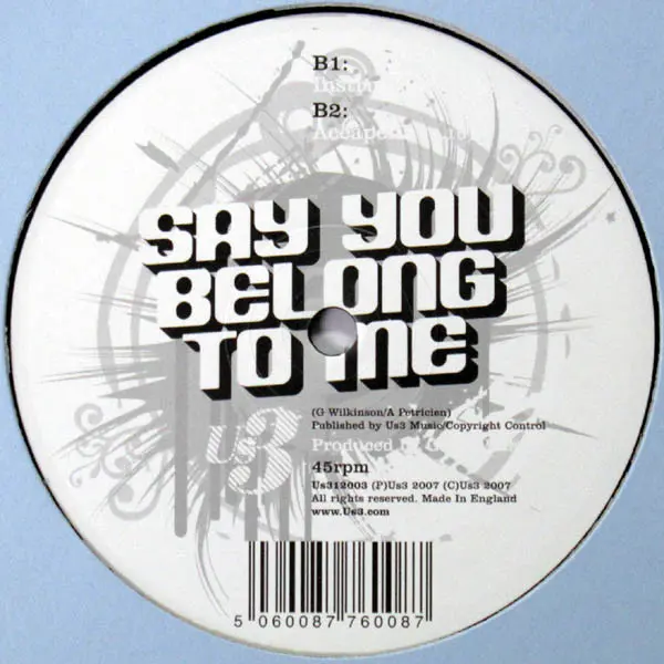 Us3 - Say You Belong To Me, Electronic, Hip Hop, Jazz, Acid Jazz, 2007 - Us3, UK, Vinyl 1x 12"