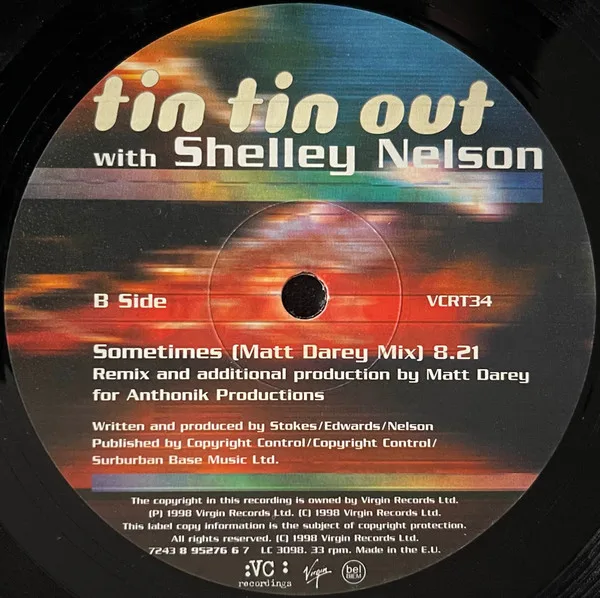 Album cover for Sometimes by Tin Tin Out With Shelley Nelson