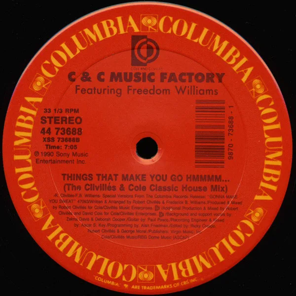 Album cover for Things That Make You Go Hmmmm... by C + C Music Factory Featuring Freedom Williams