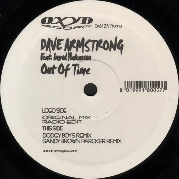 Dave Armstrong Feat. Ingrid Hakanson - Out Of Time, Electronic, House, 2004 - Oxyd Records, Italy, Vinyl 1x 12", 33 ⅓ RPM, Pr